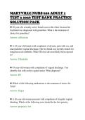 MARYVILLE NURS 620 ADULT 1&NewLine;TEST 2 2026 TEST BANK PRACTICE&NewLine;SOLUTION PACK&NewLine;
