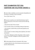 RADT EXAMINATION TEST 2026&NewLine;QUESTIONS AND SOLUTIONS GRADED A&plus;