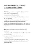 RADT FINAL PAPER 2026 COMPLETE&NewLine;QUESTIONS WITH SOLUTIONS