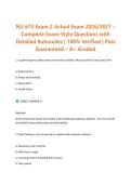 NU 673 Exam 2 Actual Exam 2026-2027 &ndash; Complete Exam-Style Questions with Detailed Rationales  100&percnt; Verified  Pass Guaranteed &ndash; A&plus; Graded