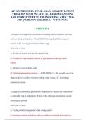 ATI RN MED SURG FINAL EXAM 2026&sol;2027 LATEST &NewLine;VERSIONS WITH 250 ACTUAL EXAM QUESTIONS &NewLine;AND CORRECT DETAILED ANSWERS&sol;LATEST 2026-&NewLine;2027 &vert;ALREADY GRADED A&plus; &lpar;WITH NGN&rpar;