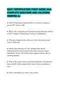 RADT CERTIFICATION STUDY GUIDE 2026&NewLine;COMPLETE QUESTIONS AND SOLUTIONS&NewLine;VERIFIED A&plus;