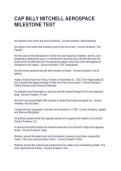 CAP BILLY MITCHELL AEROSPACE MILESTONE TEST QUESTIONS AND &NewLine;ANSWERS &vert; FULLY SOLVED