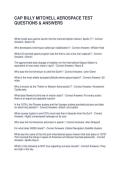 CAP BILLY MITCHELL AEROSPACE TEST QUESTIONS & ANSWERS