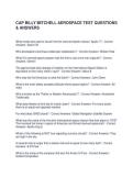 CAP BILLY MITCHELL AEROSPACE TEST QUESTIONS & ANSWERS
