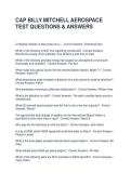 CAP BILLY MITCHELL AEROSPACE TEST QUESTIONS & ANSWERS