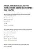 RAMSAY MAINTENANCE TEST 2026 FINAL&NewLine;PAPER COMPLETE QUESTIONS AND ANSWERS&NewLine;FULL SOLUTION&NewLine;