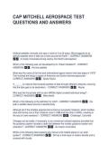 CAP MITCHELL AEROSPACE TEST QUESTIONS AND ANSWERS