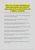 CEPA&colon; Key Provisions&comma; Regulations&comma; and &NewLine;Enforcement Details Exam UPDATED &NewLine;Study Guide ACTUAL QUESTIONS AND &NewLine;CORRECT ANSWERS