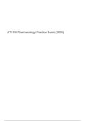 Advanced Pharmacology Final Exam&colon; Practice Questions & Clinical Cases