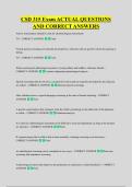 CSD 315 Exam ACTUAL QUESTIONS &NewLine;AND CORRECT ANSWERS