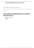 NUR211 Health Differences Across the Life Span 1 2026 &vert; Nursing Study Guide & Exam Review