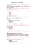 Nutrition Final Exam 2026 &vert; Nursing Nutrition Questions & Answers &vert; Exam Review