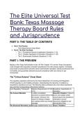 2026&sol;2027 S-Tier Elite Universal Test Bank&colon; Texas Massage Therapy Board Rules & Jurisprudence &lpar;TDLR &sol; 16 TAC 117&rpar;