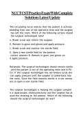 NCCT CST Practice Exam 2026 &vert; Complete Solutions &vert; Certified Surgical Technologist Exam Prep