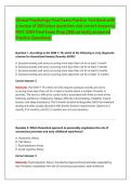 PSYC 3303 Clinical Psychology Final Exam Practice Test Bank 2026&sol;2027 &vert; 200 Practice Questions & Correct Answers &vert; Complete Review &vert; Latest Update &vert; Graded A&plus;
