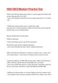 NHA CBCS Module 4 Package Deal &ndash; Practice Tests&comma; Questions & Answers&comma; Exam Review