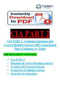CIA PART 2 - PRACTICE OF INTERNAL AUDITING QUESTIONS AND ANSWERS