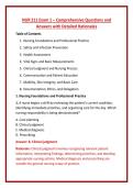 NUR 211 Questions and Answers Exam Bundle  