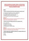 NUR 211 Health Care Concepts &vert; Exams 1&ndash;3 & Final Exam &NewLine;Comprehensive Study Guide Questions and Answers with &NewLine;Rationales 2026&sol;2027 Update