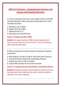 NUR 211 Final Exam &ndash; Comprehensive Questions and &NewLine;Answers with Detailed Rationales