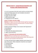 NUR 211 Exam 4 &ndash; Comprehensive Questions and &NewLine;Answers with Detailed Rationales