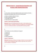 NUR 211 Exam 3 &ndash; Comprehensive Questions and &NewLine;Answers with Detailed Rationales 