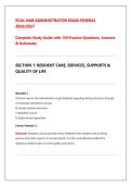 RCAL NAB Administrator Exam Federal 2026&sol;2027 &vert; 150 Practice Questions & Verified Answers &vert; Detailed Rationales &vert; Complete Federal Study Guide &vert; Latest Update &vert; Graded A&plus;