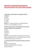 DANTE LEVEL 3 CERTIFICATION EXAM PRACTICE QUESTIONS COMPLETE WITH 100&percnt; VERIFIED ANSWERS