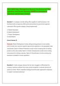 WGU D099 Sales Management Pre-Assessment 2026&sol;2027 &vert; Practice Questions & Correct Answers &vert; Complete Study Guide &vert; Latest Update &vert; Graded A&plus;