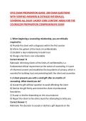 CPCE EXAM PREPARATION GUIDE&colon; 200 EXAM QUESTIONS WITH VERIFIED ANSWERS & DETAILED RATIONALES&comma; COVERING ALL EIGHT CACREP CORE CONTENT AREAS FOR THE COUNSELOR PREPARATION COMPREHENSIVE EXAM