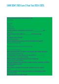 UARK SCMT 2103 Exam 2&period;Final Test 20242025&period;&NewLine;