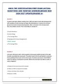 ANCC FNP CERTIFICATION PREP EXAM &vert;ACTUAL QUESTIONS AND VERIFIED ANSWERS&vert;BRAND NEW 2026-2027 UPDATE&vert;GRADED A&plus;