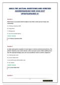 ANCC FNP &vert;ACTUAL QUESTIONS AND VERIFIED ANSWERS&vert;BRAND NEW 2026-2027 UPDATE&vert;GRADED A&plus;
