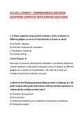 ILTS 201&colon; LITERACY - COMPREHENSIVE 200 EXAM QUESTIONS COMPLETE WITH VERIFIED SOLUTIONS