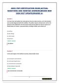 ANCC FNP CERTIFICATION EXAM &vert;ACTUAL QUESTIONS AND VERIFIED ANSWERS&vert;BRAND NEW 2026-2027 UPDATE&vert;GRADED A&plus;