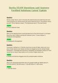 Davita EXAM Questions and Answers Verified Solutions Latest Update