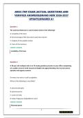 ANCC FNP EXAM PACKAGE  &vert;QUESTIONS AND ANSWERS&vert; NEW 2026-2027 UPDATE