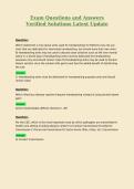 Davita PCT Certification Assessment Bundle  Questions and Answers Verified Solutions Latest Update