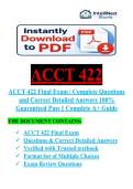 ACCT 422 CIA FINAL EXAM QUESTIONS AND ANSWERS