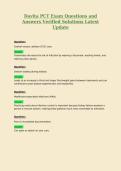 Davita PCT Exam Questions and Answers Verified Solutions Latest Update 6