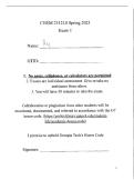 CHEM 2312 Exam 1 &vert; Questions and Answers &vert; 2026 Updated &vert; 100&percnt; Correct - GT