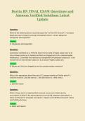 Davita RN FINAL EXAM Questions and Answers Verified Solutions Latest Update 4