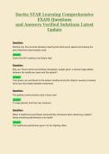 Davita STAR Learning Comprehensive EXAM Questions and Answers Verified Solutions Latest Update 2
