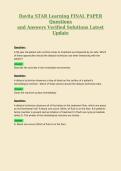 Davita STAR Learning FINAL PAPER Questions and Answers Verified Solutions Latest Update 2