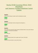 Davita STAR Learning FINAL TEST Questions and Answers Verified Solutions Latest Update