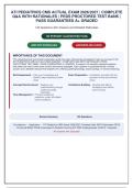 ATI Pediatrics CMS Actual Exam &vert; 140 Questions and Answers with Detailed Rationales &vert; Peds Proctored Test Bank &vert; Nursing 2026&sol;2027