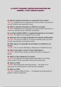 LA COUNTY PARAMEDIC VERIFIED EXAM QUESTIONS AND ANSWERS - LATEST VERSION 2026&sol;2027&NewLine;&NewLine;