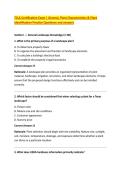 TCLA Certification Exam &vert; General&comma; Plant Characteristics & Plant &NewLine;Identification Practice Questions and answers  