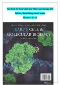 Test Bank for Karp's Cell and Molecular Biology&colon; Concepts and Experiments&comma; 9th Edition by Gerald Karp&comma; Janet Iwasa & Wallace Marshall &vert; Complete Chapter-by-Chapter Q&A &lpar;Chapters 1&ndash;19&rpar; &vert; Verified 2025&sol;2026 Update &vert; Graded A&plus;